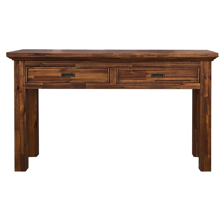 Fratti Acacia Timber 2 Drawer Sofa Table, 130cm by Mossel Dalton