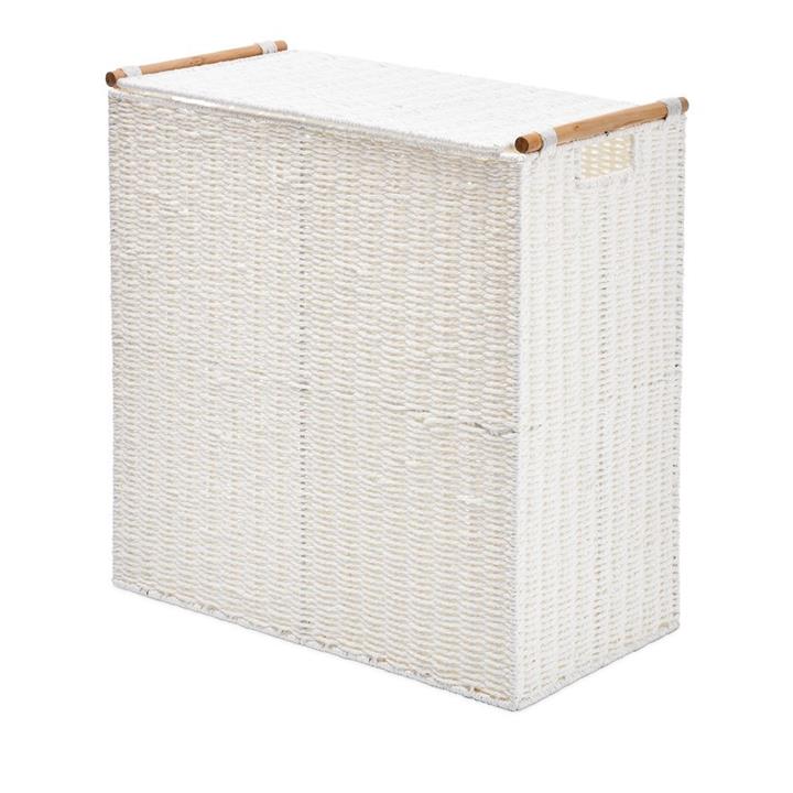 Home Republic Kendrick Basket Divided Laundry White White By Adairs by Adairs Style Sourcebook