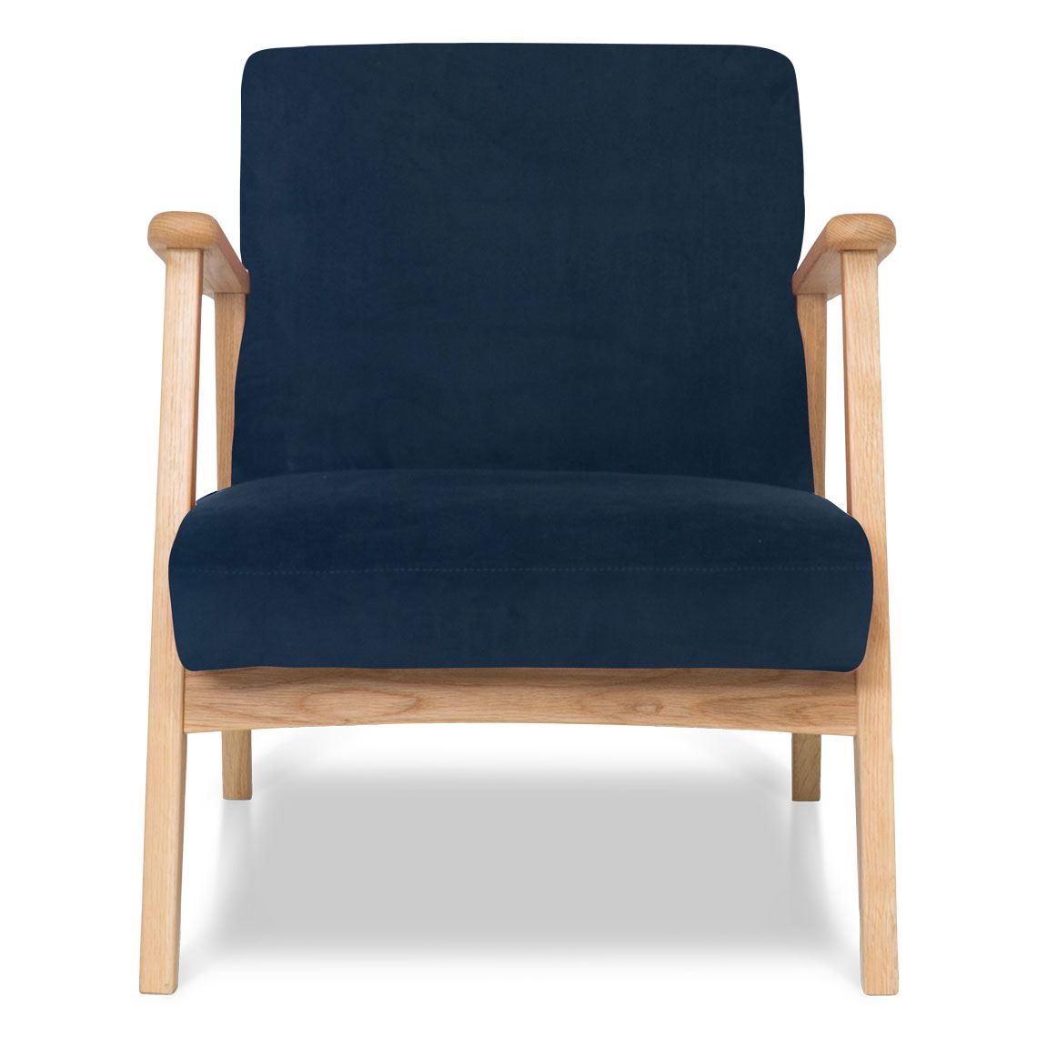 Den Occasional Armchair 1S Oak Leg Ritz Ink by Freedom by Freedom