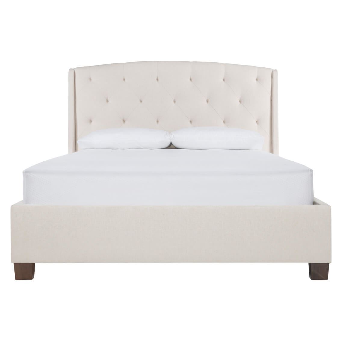 Knap II Bed King Diamond Button Standard (PI) Prague Fog by Freedom by