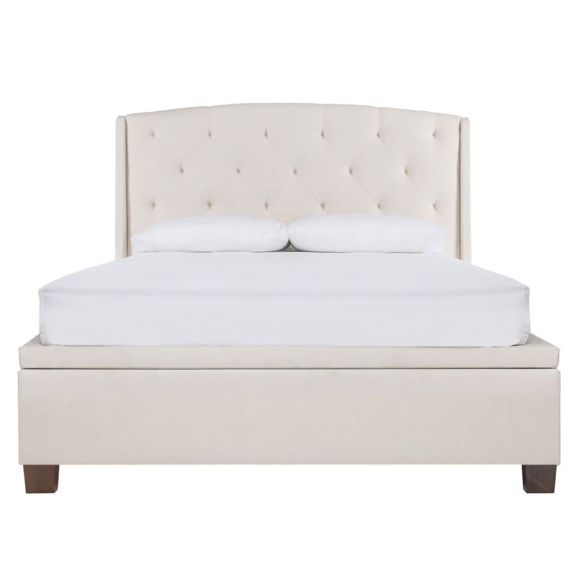 Knap II Bed Queen Diamond Button Gas Lift (PI) Prague Natural by