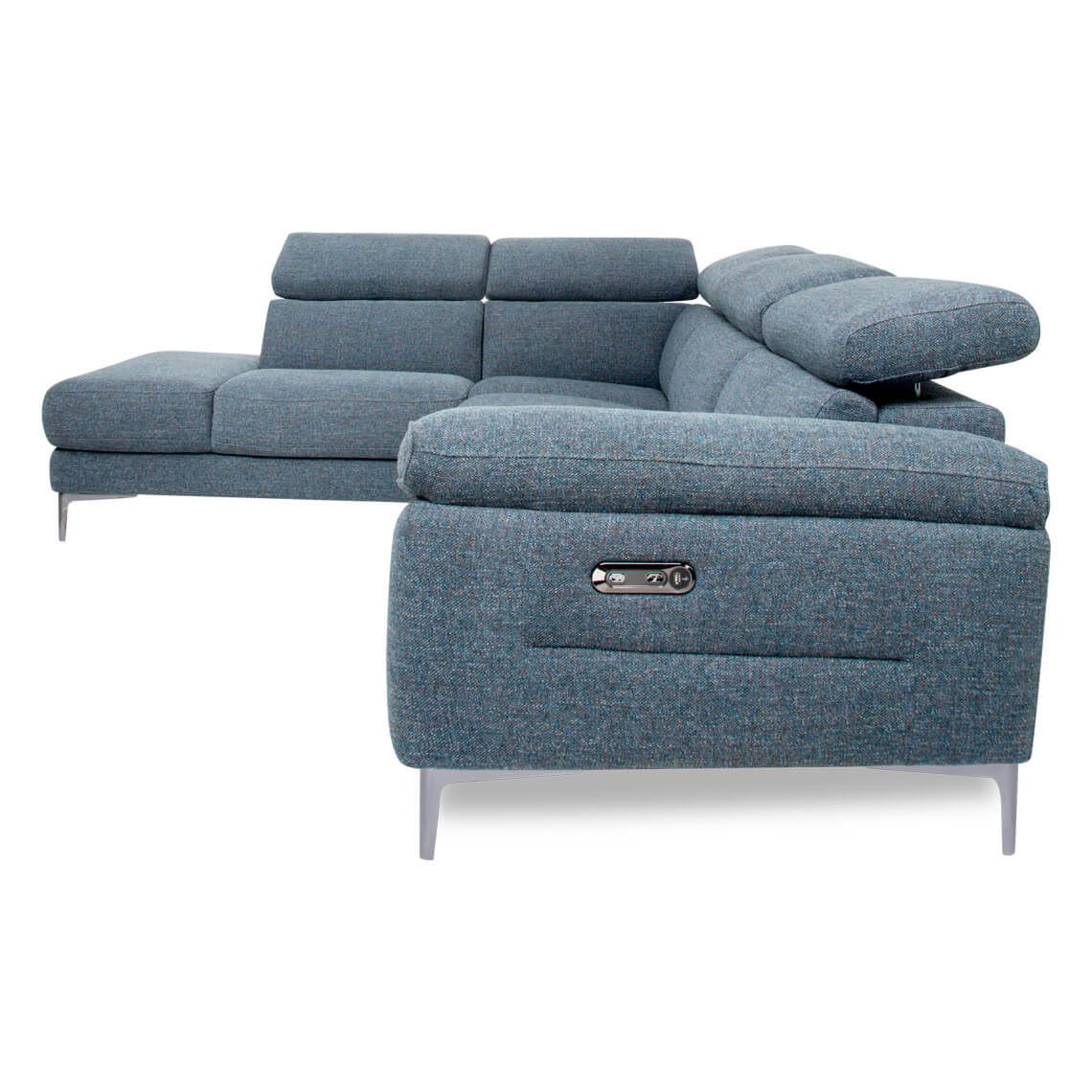 Cora RAF mod 3S 1(E/Mo)+ LAF Terminal Talent Denim Modular Sofa by