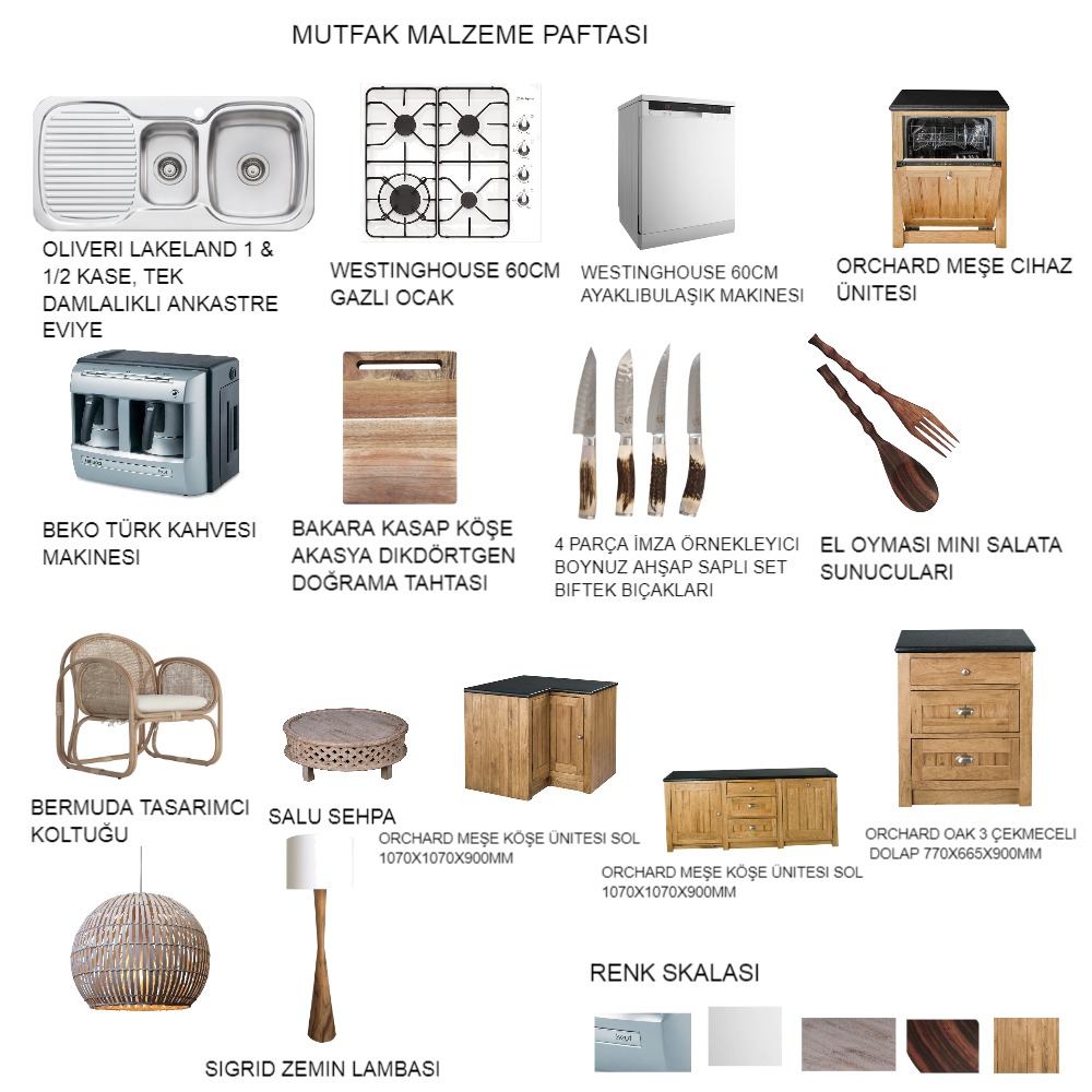 Orchard Oak Corner Unit Left 1070x1070x900mm by Early Settler Style