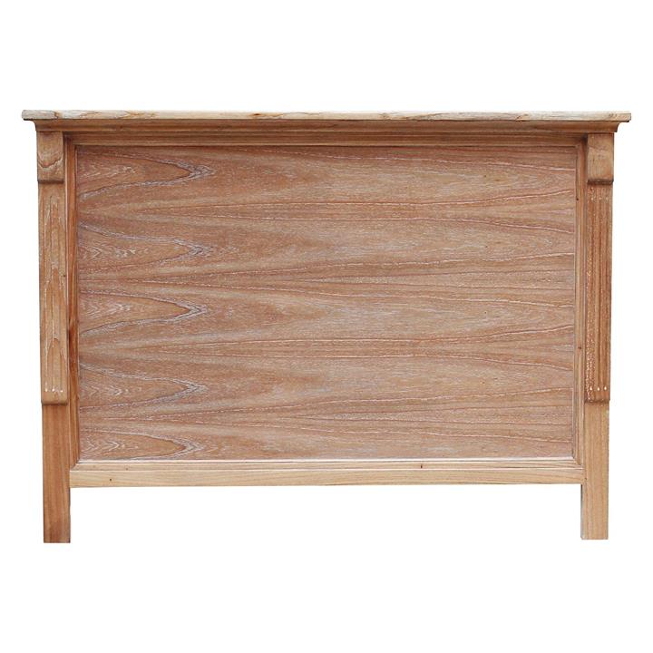 Hampton Bed Head Size King in Weathered Oak by Hudson Furniture by