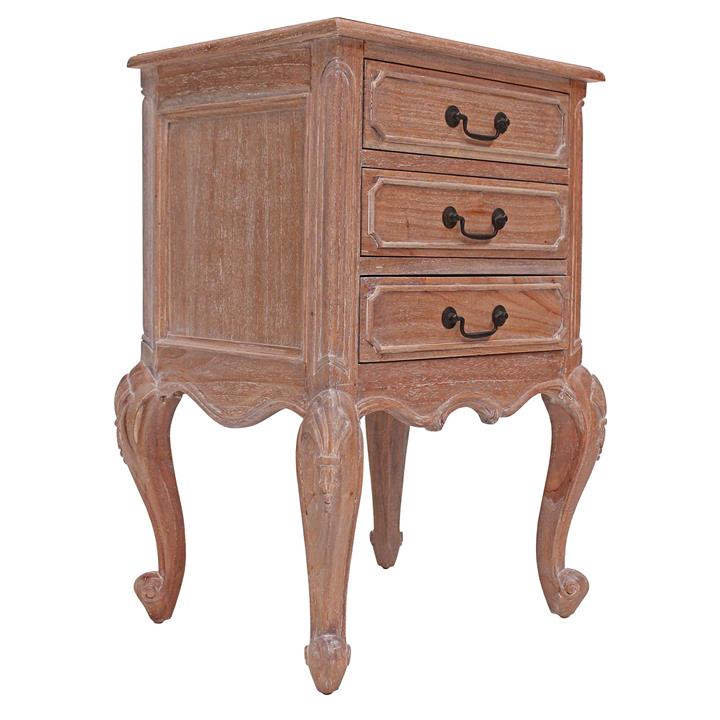Classic Provence Bedside Table in Light Brown by Hudson Furniture by
