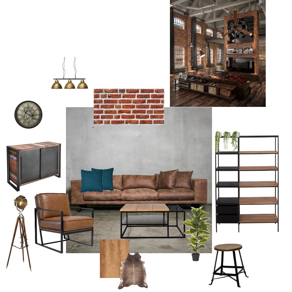 Industrial design Interior Design Mood Board by Irina Barac - Style