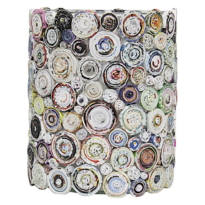 Recycled Paper Circles Vase by Mes Homewares by Mes Homewares Style