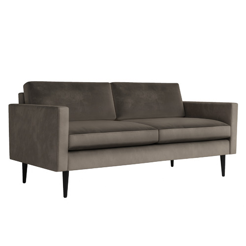 Lanaya 2 Seater Velvet Sofa Colour Brown by Temple & ster Style