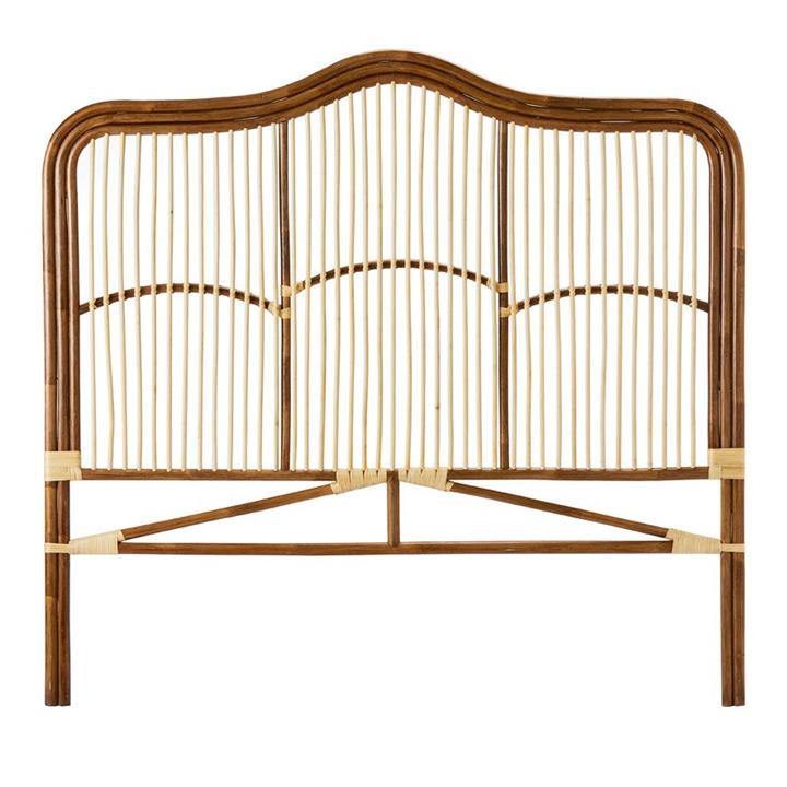 Home Republic Rattan Bedhead Walnut/Natural Walnut By Adairs