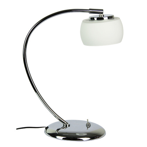 Chrome Nabil Metal LED Table Lamp by Temple & ster Style Sourcebook