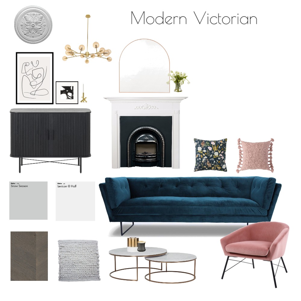 Modern Victorian Moodboard Interior Design Mood Board by AshBand ...