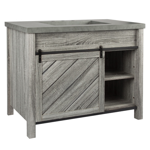 Grey Milner Vanity with Basin by Temple & ster Style Sourcebook