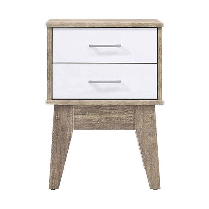 Nobu Bedside Table in Light Brown by Eliving by Eliving Style