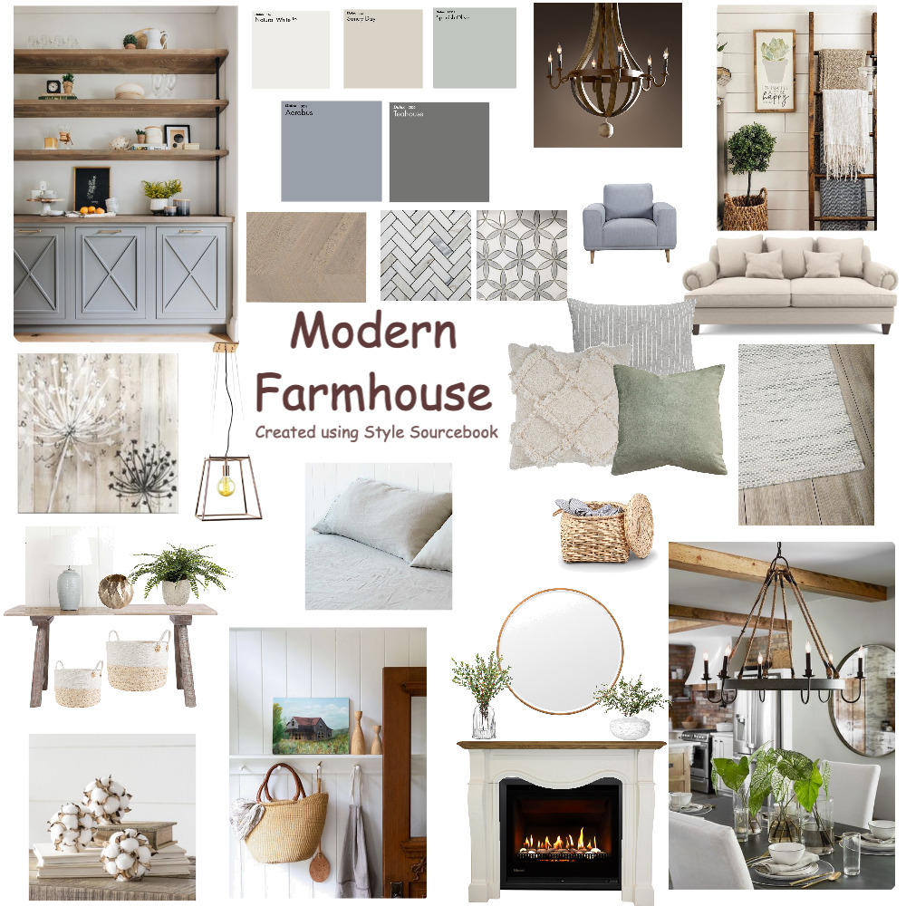 Modern Farmhouse Interior Design Mood Board by MariaGremos - Style ...