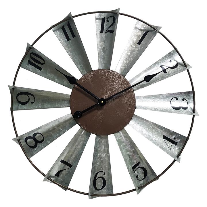 Windmill Wall Clock in Black by Artisan Homewares by Artisan Homewares