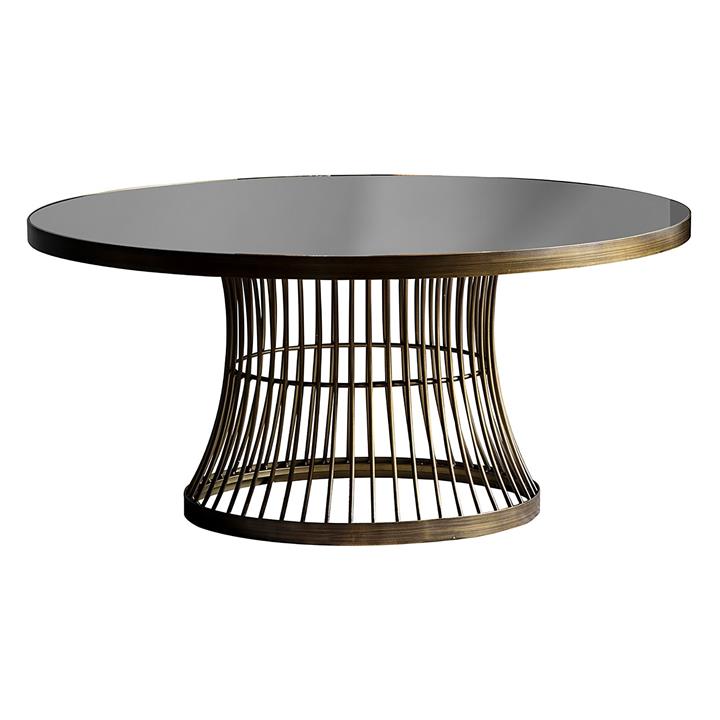 Lushia Coffee Table in Black/Bronze by Castle Road Interiors by Castle