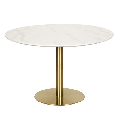 Large Gold Base Parkinson Round Dining Table by Temple & ster