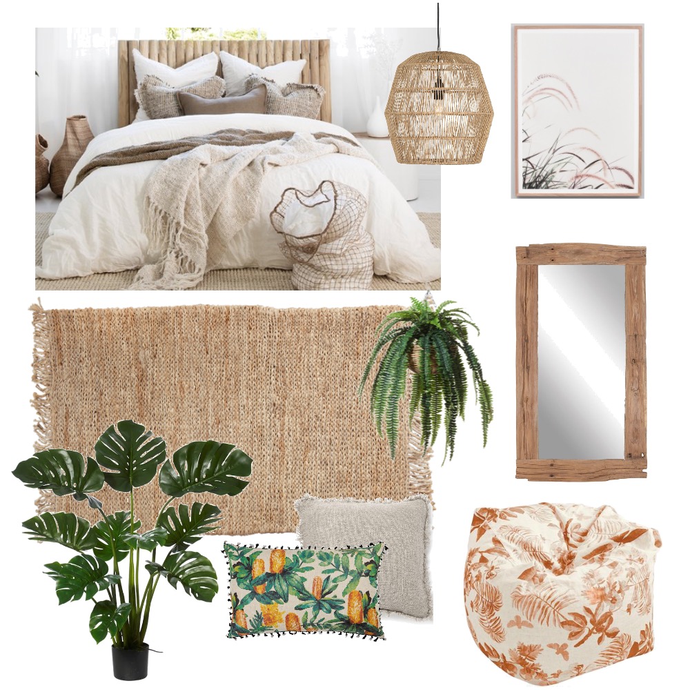 boho bedroom mood board Interior Design Mood Board by spapamicha ...