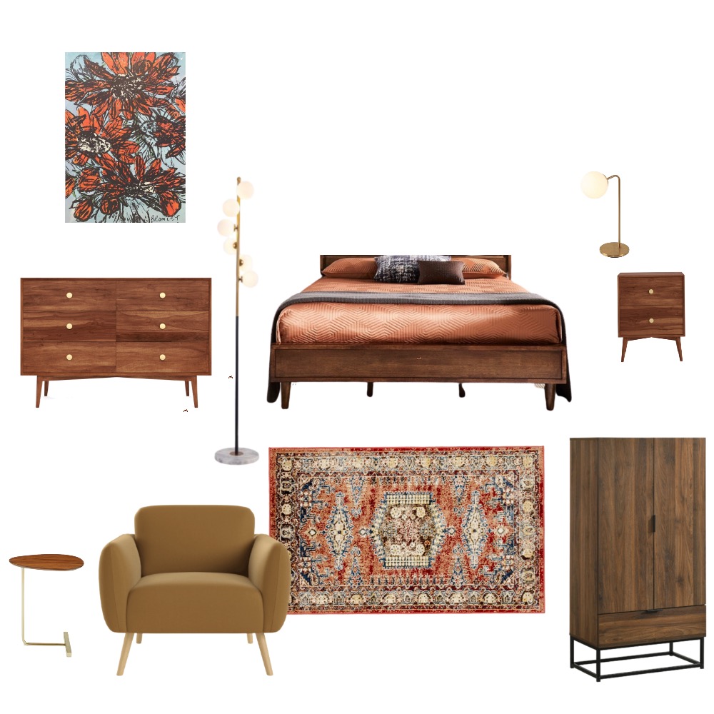 M bedroom furniture Interior Design Mood Board by paulinafee Style
