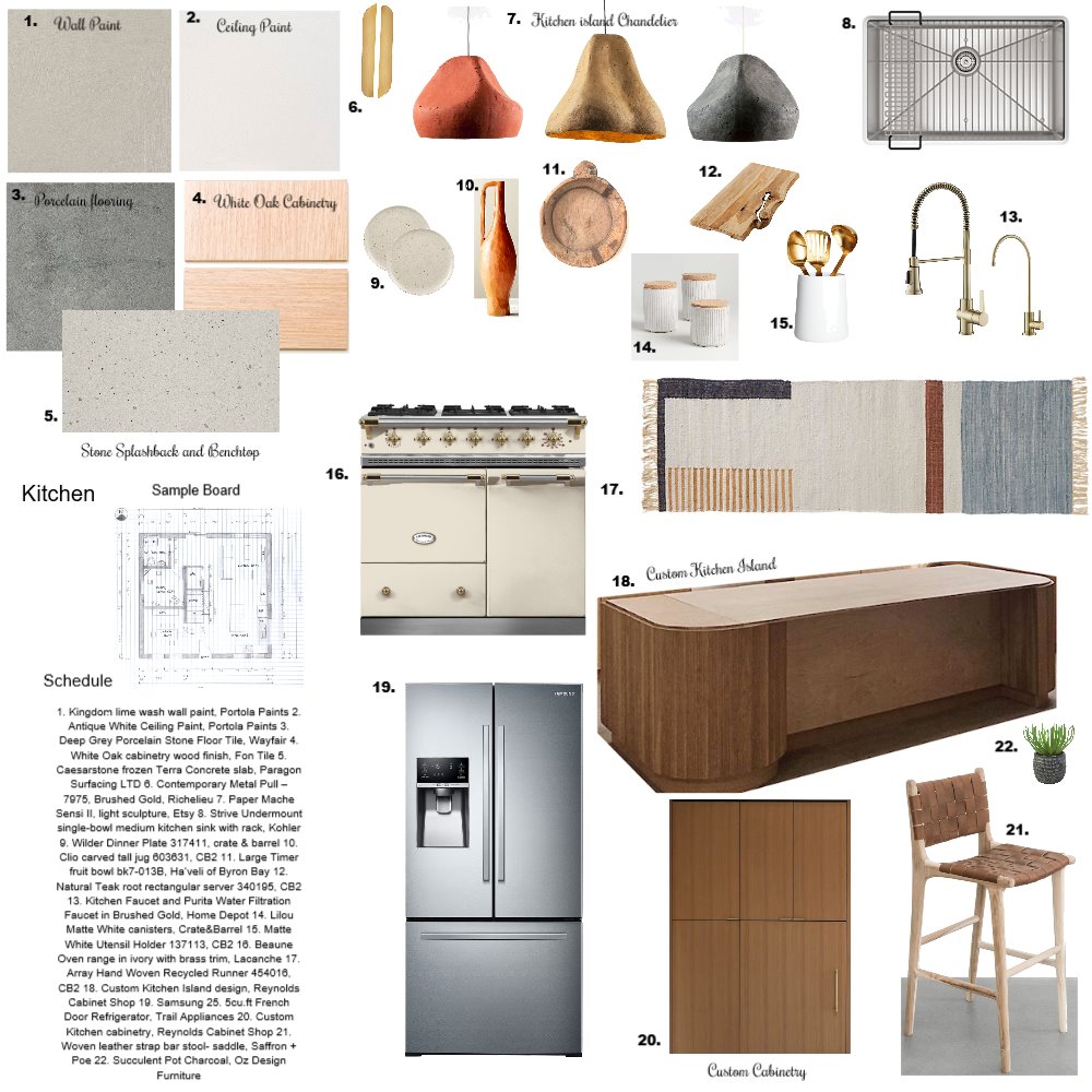 Kitchen mood Board Interior Design Mood Board by ShaeGriffiths Style