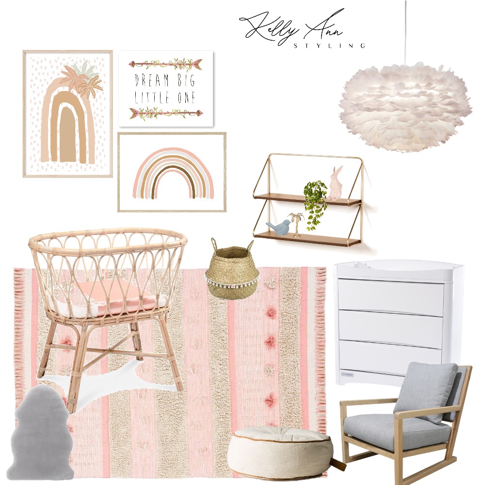 Girls Nursery Interior Design Mood Board by Kelly - Style Sourcebook