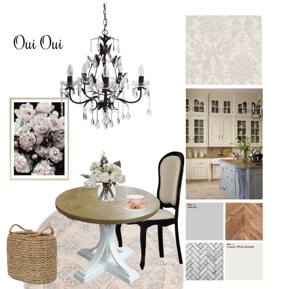 French Provincial Interior Design Mood Board by Lauren Stirling Style