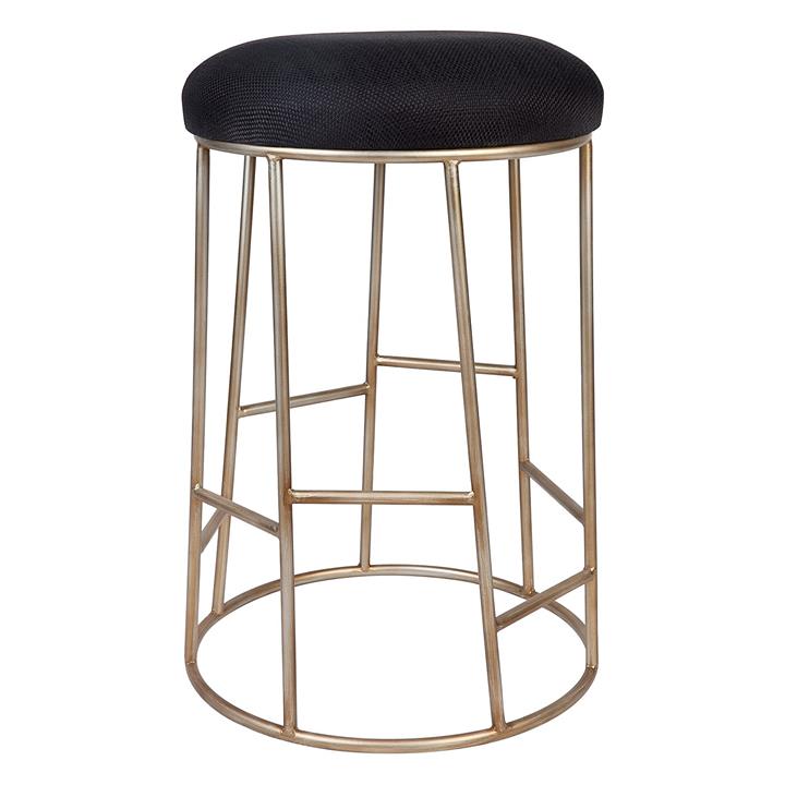 Aiden Kitchen Stool in Gold/Black by CAFE Lighting & Living by CAFE