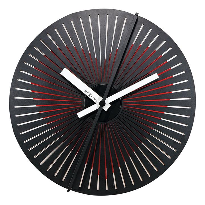 Heart Motion Wall Clock in Black by NeXtime by NexTime Style Sourcebook