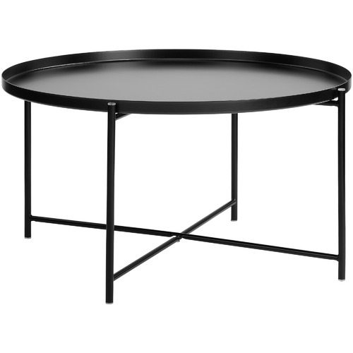 Maximus Steel Coffee Table Colour Black by Temple & ster Style