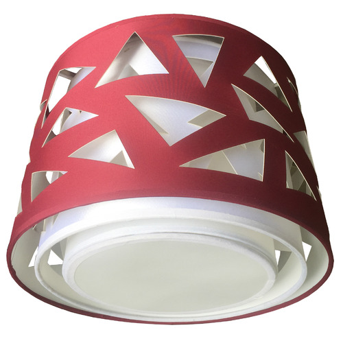 Burgundy Aldo Fabric DIY Ceiling Light Shade by Temple & ster