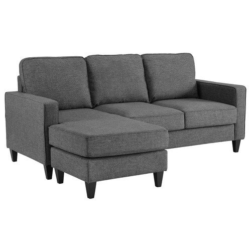 Grey Kori 3 Seater Sofa with Left Chaise by Temple & ster Style