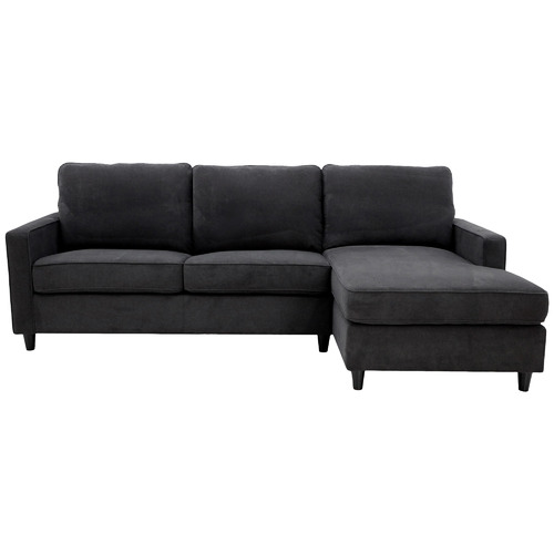 Licorice Ziggy 3 Seater Sofa Bed with Chaise by Temple & ster