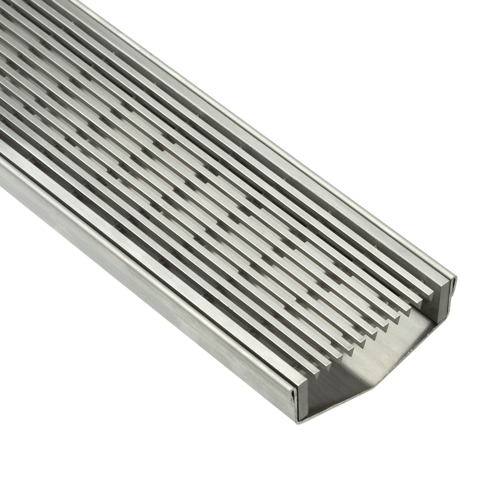 Custom Shower Grate Wedge Wire / Heel Guard Style 3mm Gaps 85mm