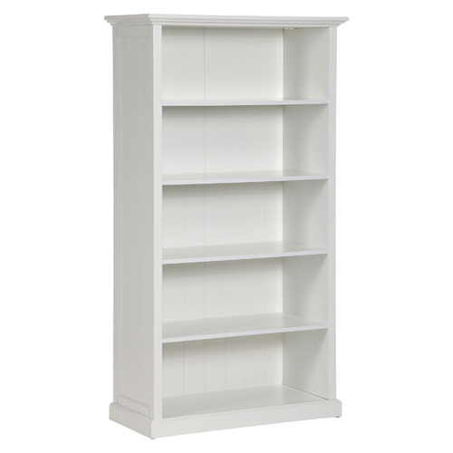 White Hamptons Large Closed Bookshelf by Temple & ster Style