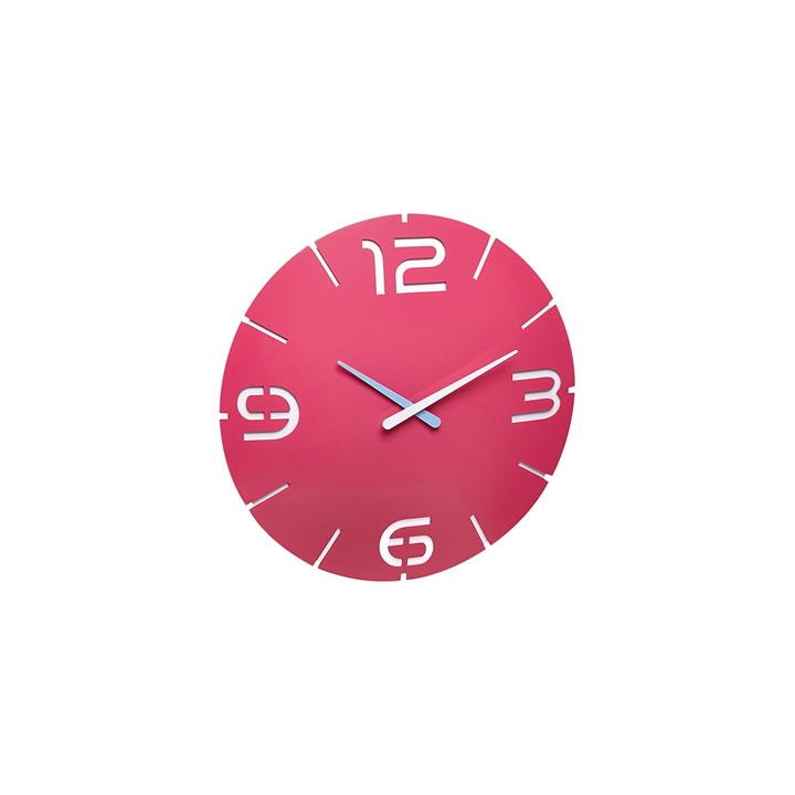 Contour Design Wall Clock in Pink by TFA by TFA Style Sourcebook
