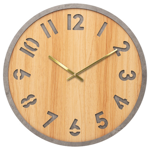 Light Timber Jake Silent Wall Clock Diameter 60cm by Temple & ster