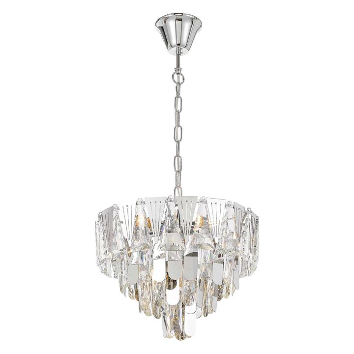 Valerie Pendant Light Size 40cm In Chrome By Telbix By Telbix Style 