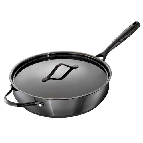 Baccarat iD3 Black Platinum Stainless Steel Saute Pan with Lid 30cm by