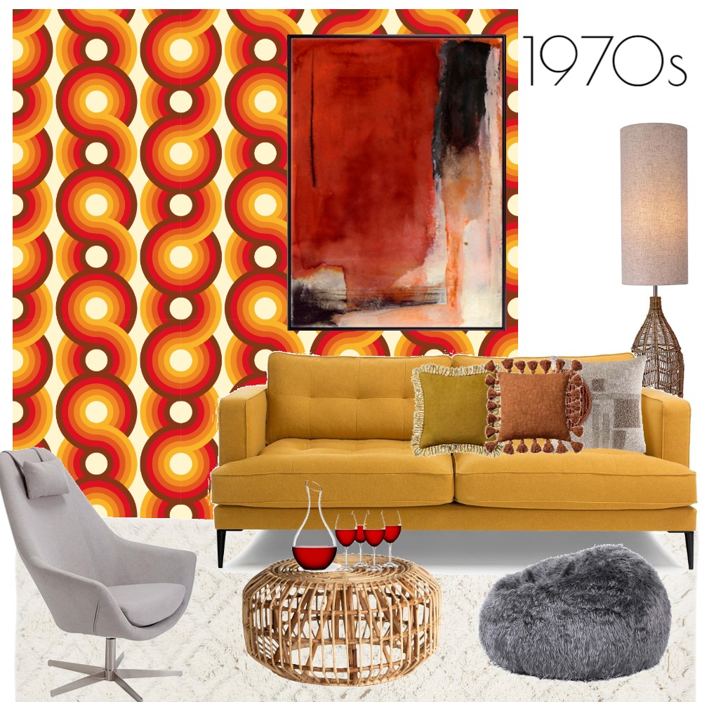 1970s Interior Design Mood Board by interiorology - Style Sourcebook