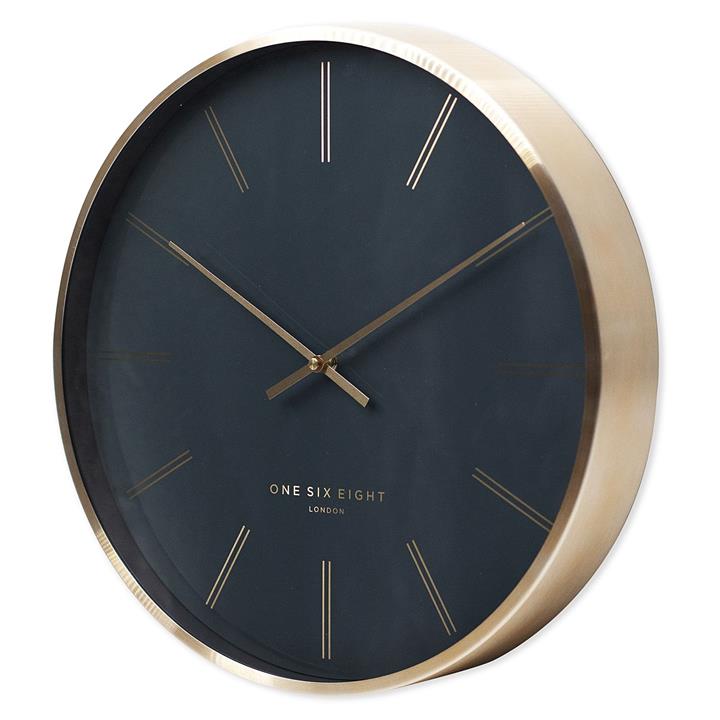 Otto Silent Wall Clock in Dark Grey by One Six Eight London by One Six