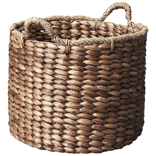 Water Hyacinth Basket with Rope Handles by Temple & ster Style