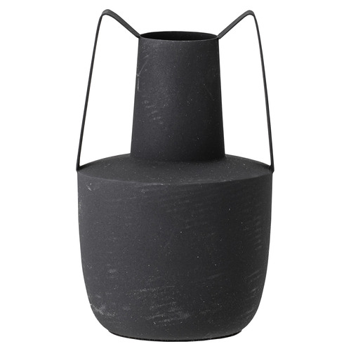 Black Metal Vase by Temple & ster Style Sourcebook
