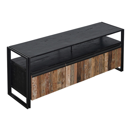 New Age Wood & Metal TV Unit by Temple & ster Style Sourcebook