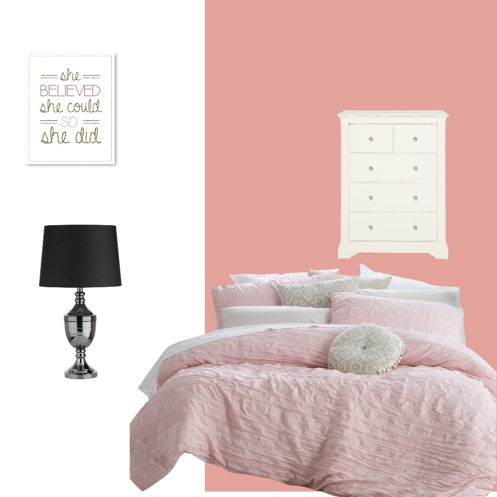 pink bedroom Interior Design Mood Board by Coulzer - Style Sourcebook