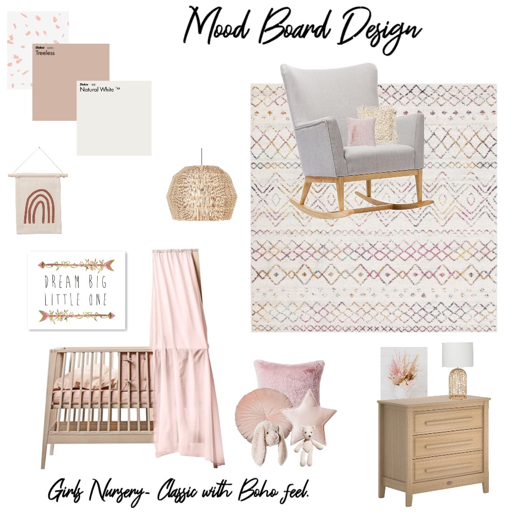 Nursery Moodboard Interior Design Mood Board by Amanda Lee Interiors ...