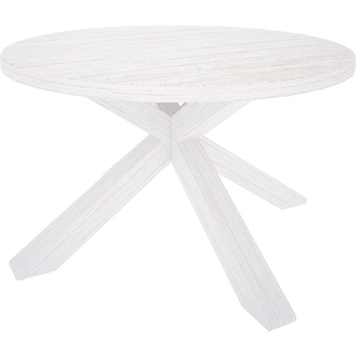 Mountain Ash Timber Round Dining Table, 120cm by Dodicci Style