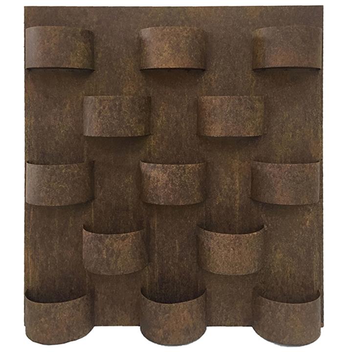 rustic metal wall planter