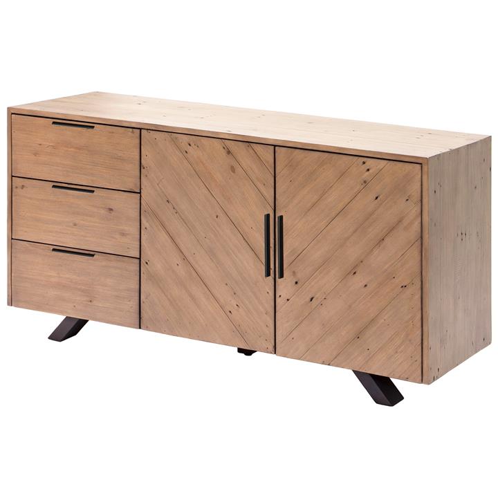 Viva Reclaimed Timber 2 Door 3 Drawer Buffet Table, 150cm by PGT Reclaimed Style Sourcebook