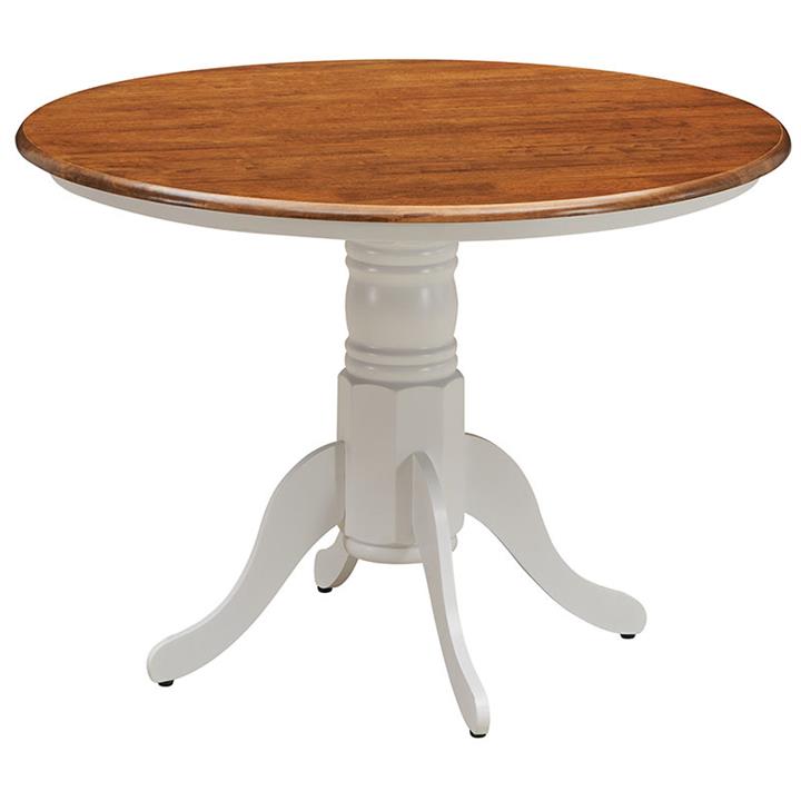 Hamilton Wooden Round Dining Table, 107cm by Dodicci Style Sourcebook
