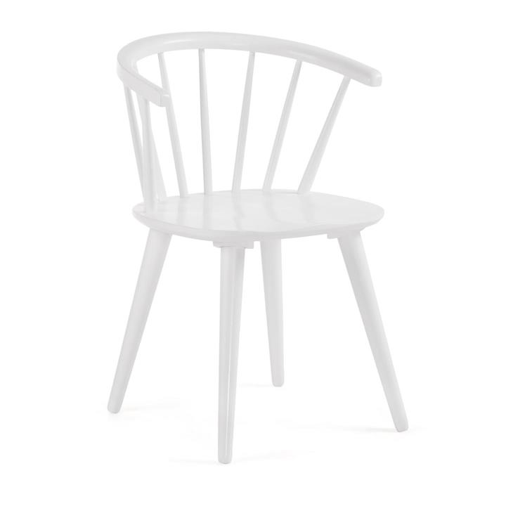 Zeno Wooden Dining Chair, White by El Diseno Style Sourcebook
